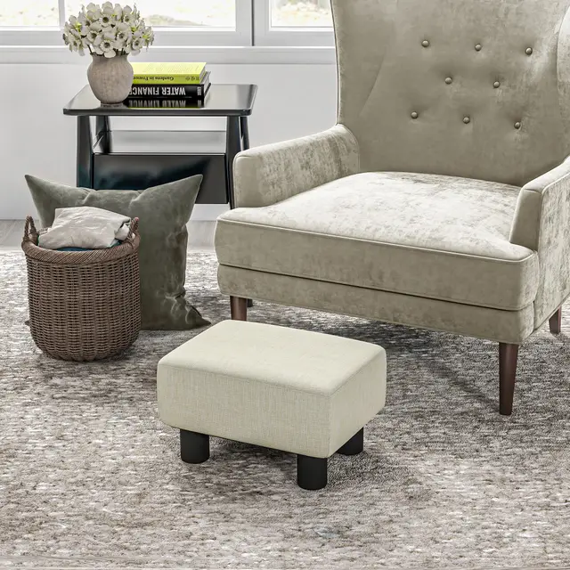 Ottoman Foot Rest Beige - Shop at LoveMi