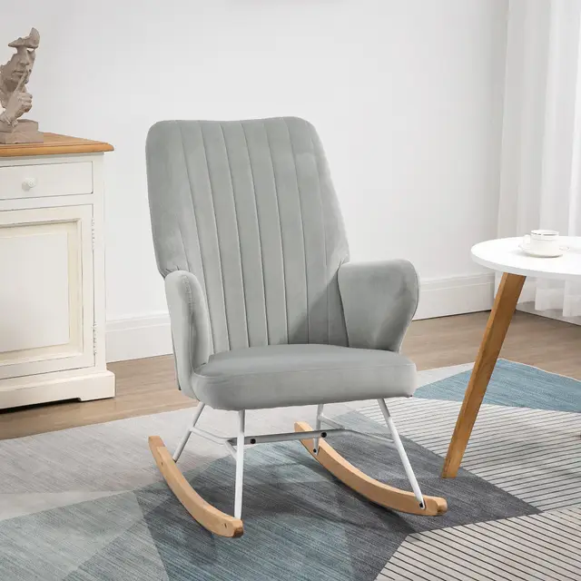 Modern Rocking Chairs Grey - Shop at LoveMi