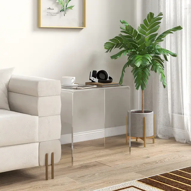 Modern Acrylic End Table Clear - Shop at LoveMi