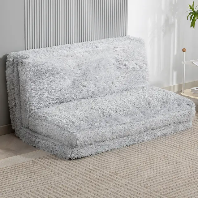 Bean Bag Floor Sofa Bed Light Gray - Shop at LoveMi