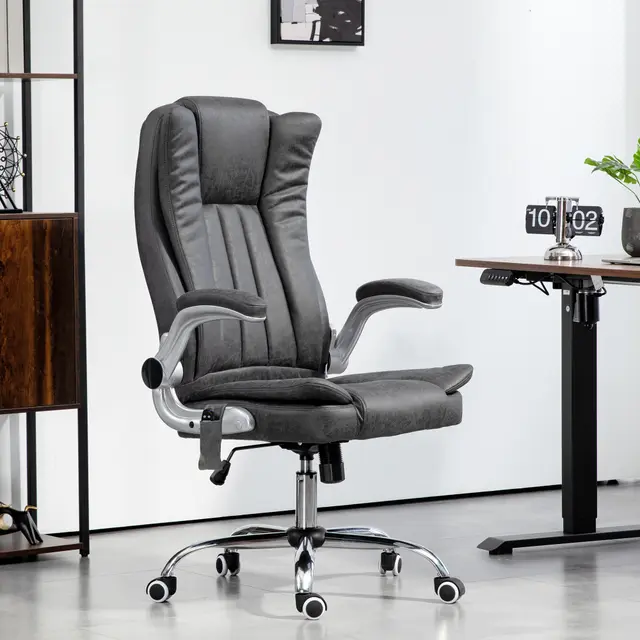 Vibration Massage Office Chair Gray - Shop at LoveMi