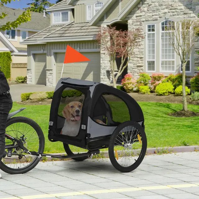 Dog Bike Trailer Black - Shop at LoveMi