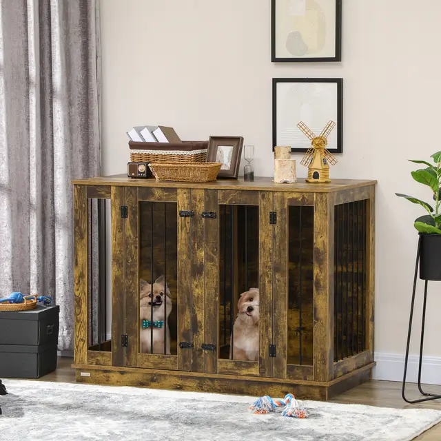 Dog Crate Rustic Brown - Shop at LoveMi