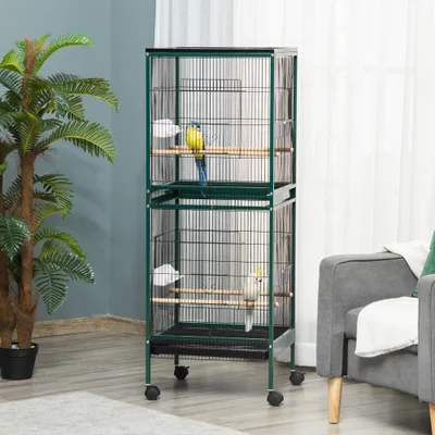 Large Bird Cage with . Width for Wingspan Green - Shop at LoveMi