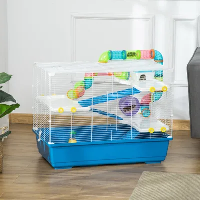 31" Extra Large Hamster Cage with Tubes and Tunnels Sky Blue - Shop at LoveMi