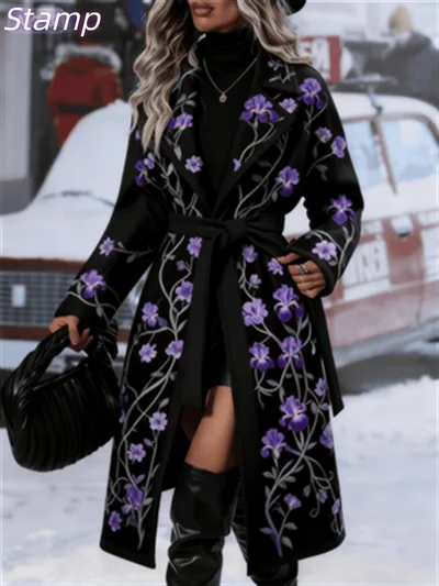 Fashionable Casual Long Coat Black - Shop at LoveMi