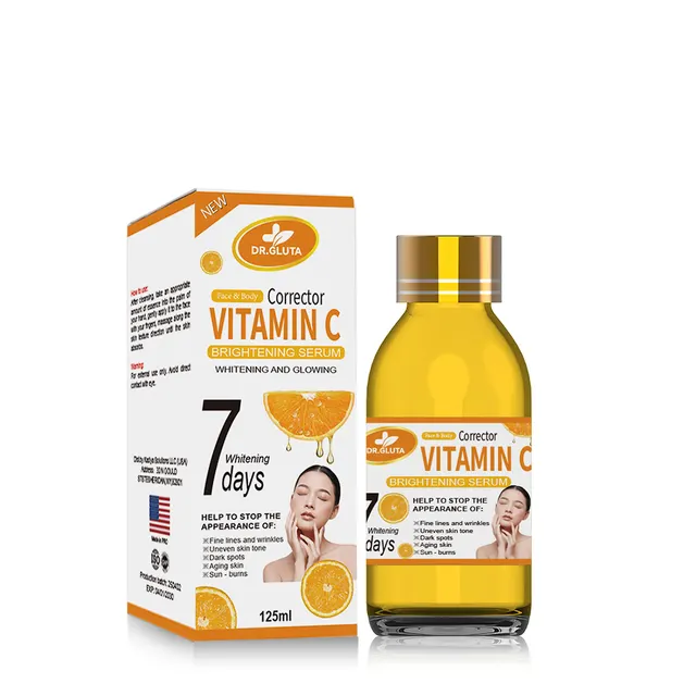 Vitamin C Serum Brightening Skin 7 Days Anti aging Moisturizer Skin Care VC Body Serum 125ml 125Ml - Shop at LoveMi