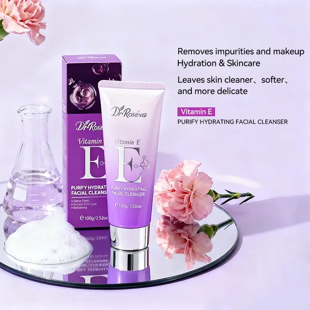 DR.ROSEVA Organic Vitamin C Acne Treatment Foaming Face Wash Deep Cleansing Papaya Exfoliating Moisturizing Facial Cleanser 100G - Shop at LoveMi