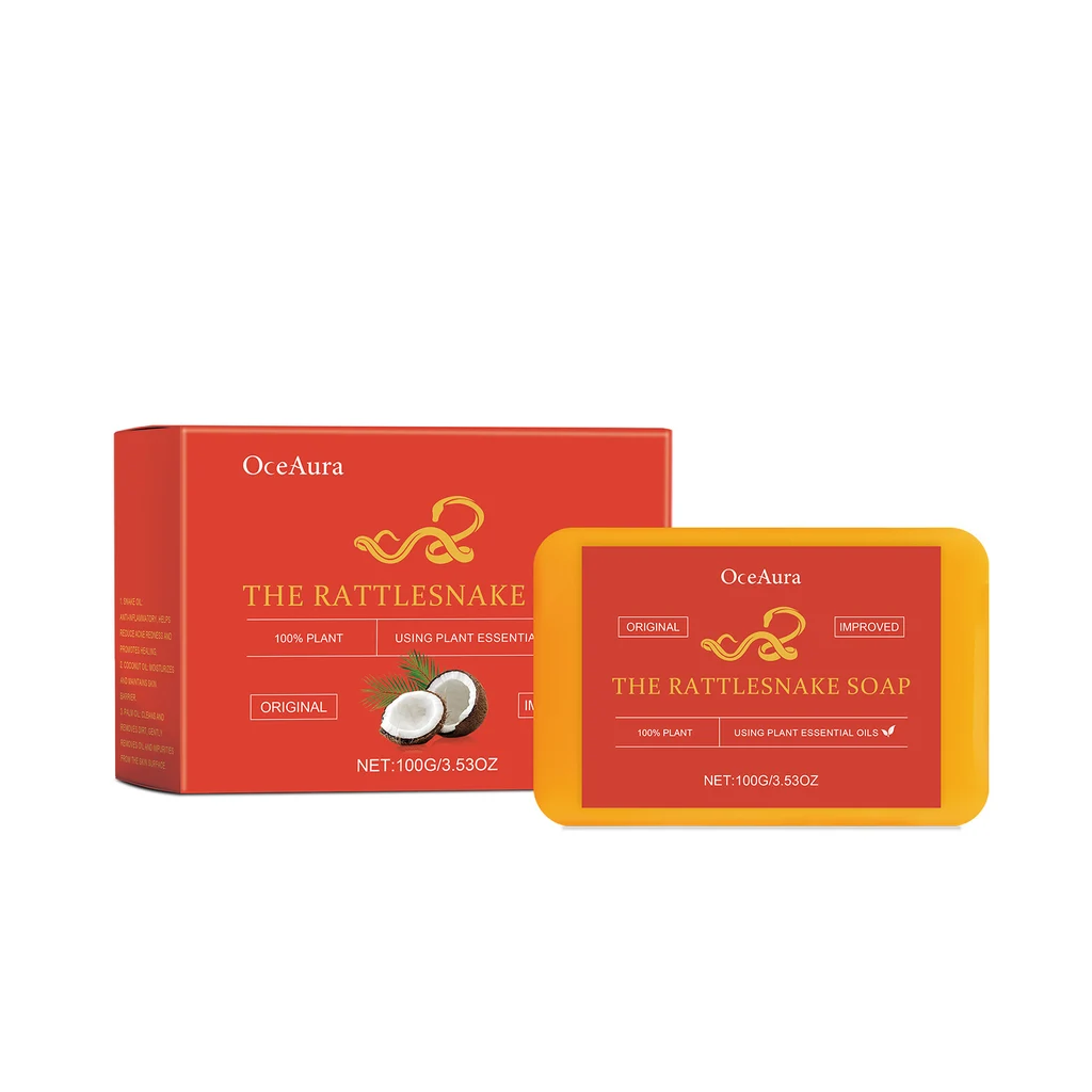 OceAura Skin Care Acne Removing Soap Closed Mouth Plant Essential Oil Soap Oil Control Hand Soap Foam Cleansing Soap - 100G