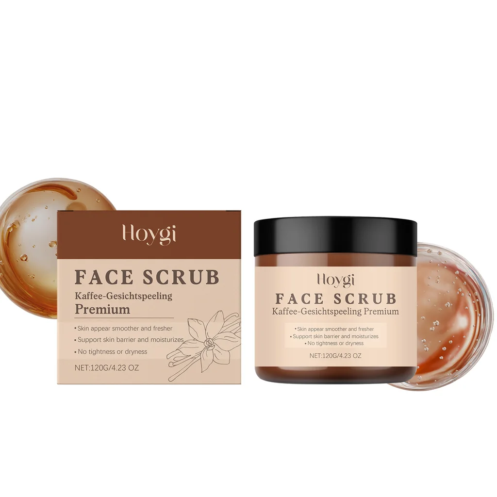 Hoygi Vanilla Coffee Facial Scrub Cleanses Oil, Nourishes The Skin, Cares For The Skin, Is Skin-Friendly, Moisturizing And Has A Refreshing Fragran...