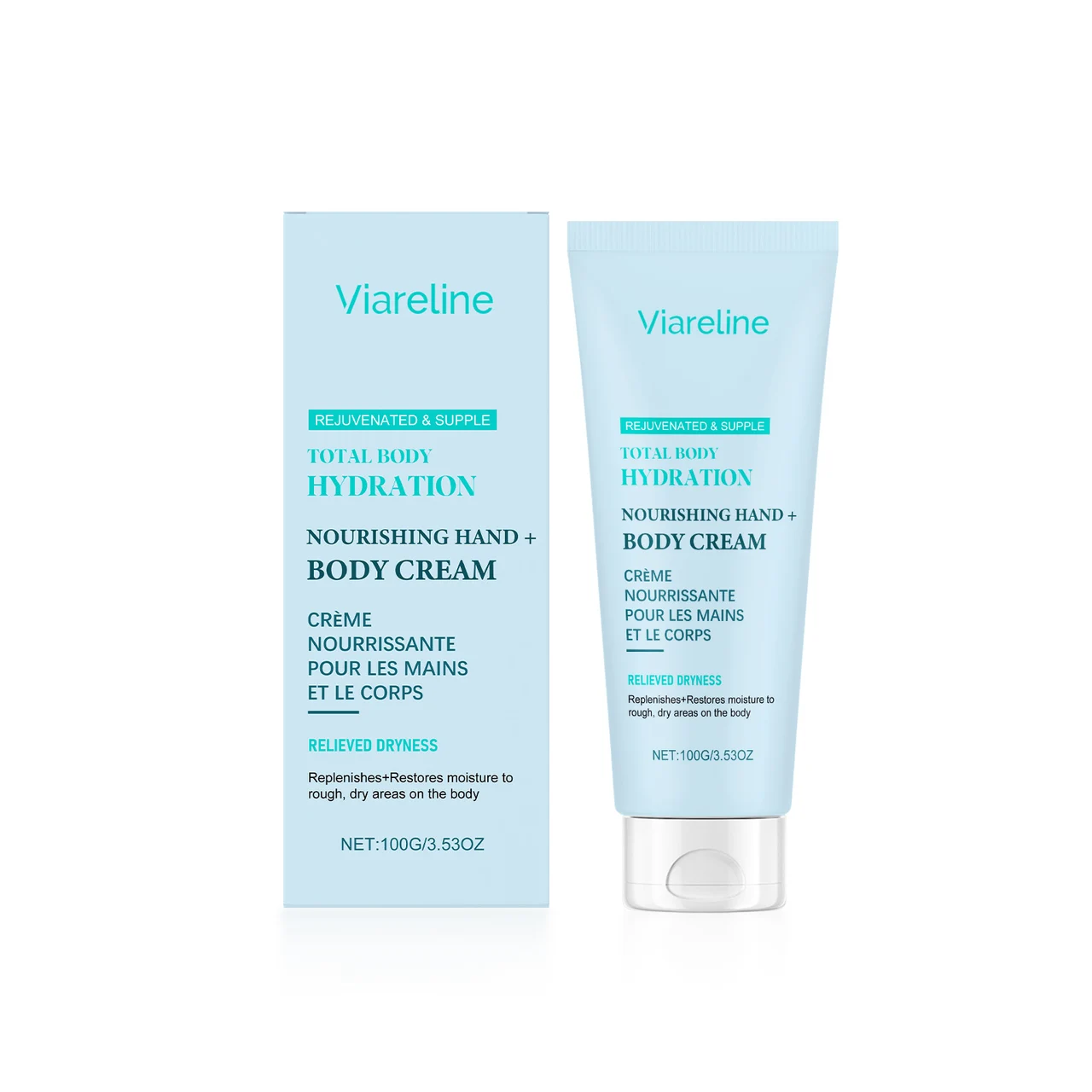 Viareline Moisturizing And Nourishing Body Lotion Gently Hydrates, Nourishes And Moisturizes The Skin Evenly. Body Care Cream For The Skin - 100G