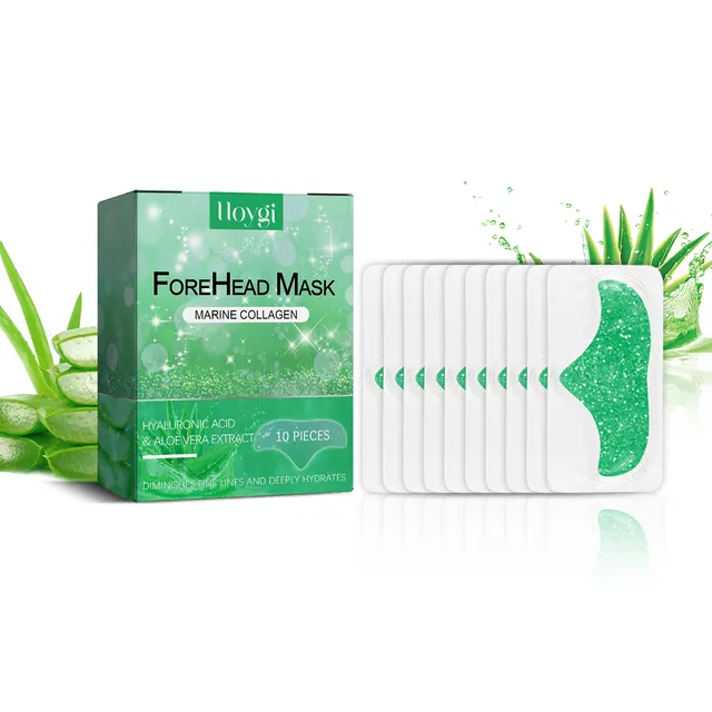 Hoygi Forehead Mask, Fade Fine Sichuan Lines Smooth Forehead Wrinkles Moist Firming Skin Frontal Membrane 10Pcs - Shop at LoveMi