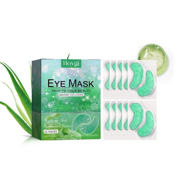 Hoygi Aloe Vera Eye Gel Patch Reduces Fine Lines Under Eyes, Dark Circles Under Eyes, Firming Eyes, Anti Wrinkle And Moisturizing Eye Patch 10Pcs - Shop at LoveMi