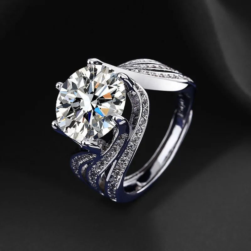 Moissanite Luxury Full Diamond Ring Style1 - Shop at LoveMi