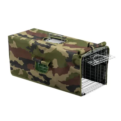 32in Live Animal Trap Cage With Cover, Humane Animal Rescue Outdoor Cage For Armadillos Cats Groundhogs Muskrats, Opossums Raccoons Skunks, Silver ... - Shop at LoveMi
