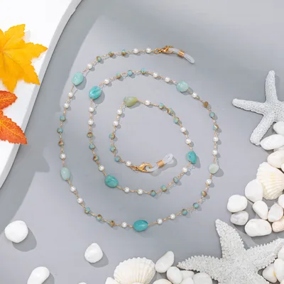 Summer Fresh And Delicate Girl Series Crystal Colorful Glasses Pendant Blue - Shop at LoveMi