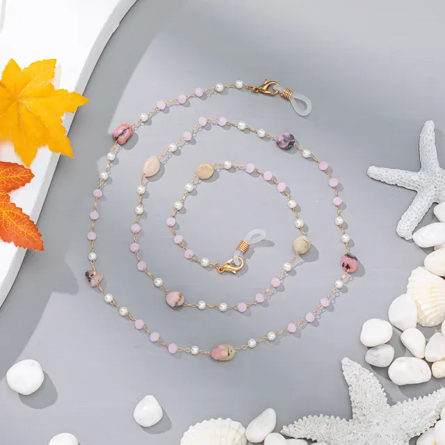 Summer Fresh And Delicate Girl Series Crystal Colorful Glasses Pendant Pink - Shop at LoveMi