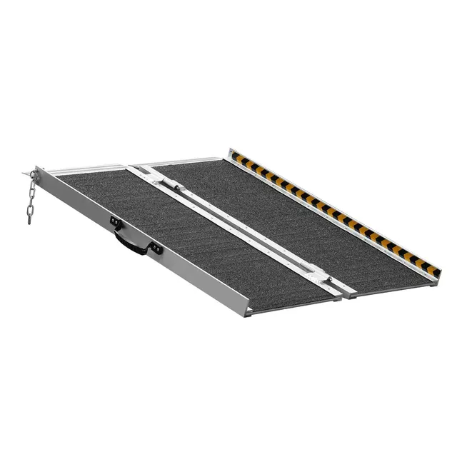 Portable Wheelchair Ramp, 2 Ft 800 Lbs Capacity, Non Slip Aluminum Folding Threshold Ramp, Foldable Mobility Scooter Ramp Wheel Chair Ramp, Handica... Black - Shop at LoveMi