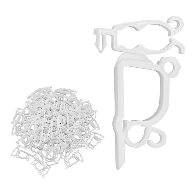 Christmas Light Clips, 200 Pack, Weatherproof Holiday Outdoor Lighting Hanging Hooks, Mount To Shingles & Gutters, For C3, C4, Mini, Outside String... White - Shop at LoveMi