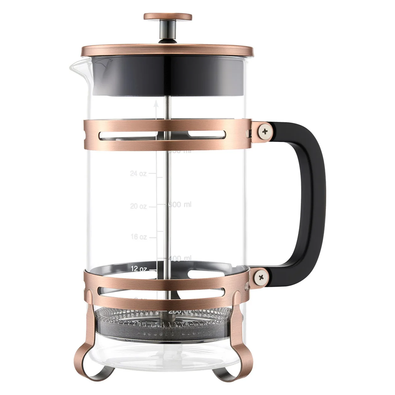 French Press Coffee Maker, 34 Ounce 1 Liter Borosilicate Glass Coffee Press Tea Maker With Stainless Steel Filter, Large Glass French Presses Cold ... - View 1