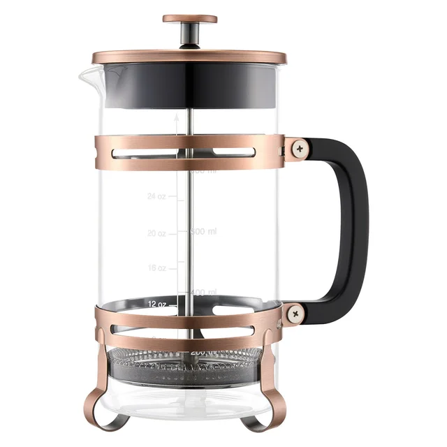 French Press Coffee Maker, 34 Ounce 1 Liter Borosilicate Glass Coffee Press Tea Maker With Stainless Steel Filter, Large Glass French Presses Cold ... Coppercolored - Shop at LoveMi