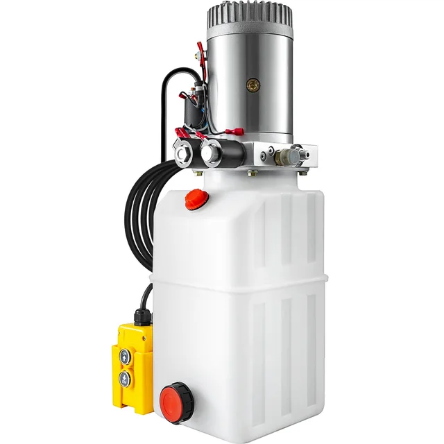6 Quart Hydraulic Pump Hydraulic Power Unit (Plastic, 6 Quart/Double Action) White Black - Shop at LoveMi