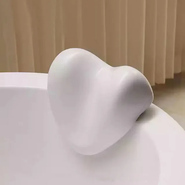 Bathroom Memory Foam Neck Protector And Bath Pillow White - Shop at LoveMi