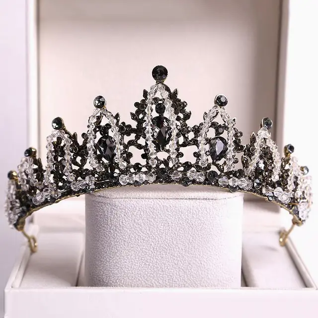 Vintage Baroque Black Zircon Photography Accessories Old Color - Shop at LoveMi