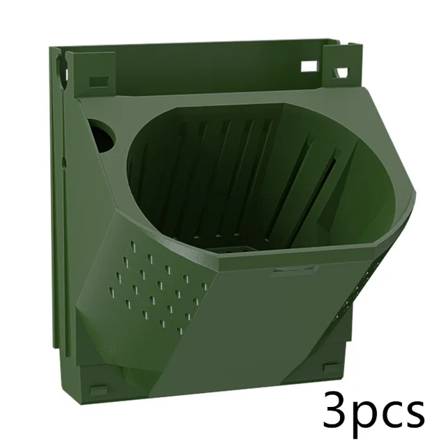 Stackable Flower Pot Wall Hanging Vertical Planter Succulent Plants Bonsai Vase Garden Home Decoration Green 3Pcs - Shop at LoveMi