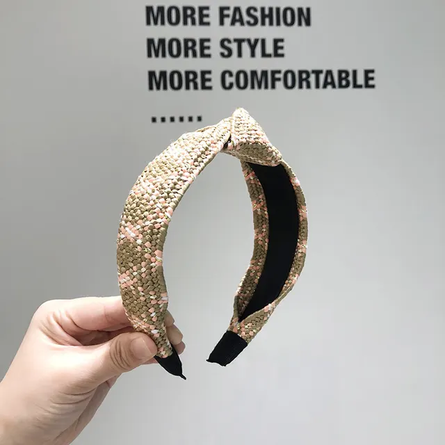 Japanese and Korean net red grass knitting hair hoop 1Style - Shop at LoveMi