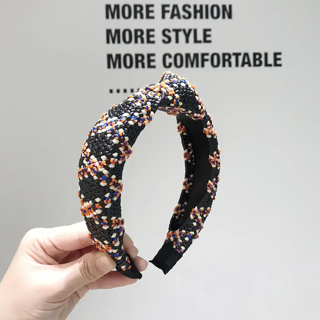 Japanese and Korean net red grass knitting hair hoop 4Style - Shop at LoveMi