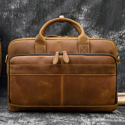 Men's Briefcase New Handbag Business Bag Brown - Shop at LoveMi