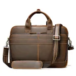 Men's Briefcase New Handbag Business Bag - Coffee