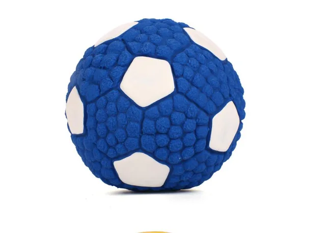 Dog toy bite proof teeth molar latex toy ball pet interactive sound training ball pet supplies Football 9.5Cm - Shop at LoveMi