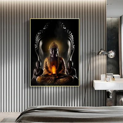 God Buddha Wall Art Canvas Modern Buddha Canvas Art Paintings On The Wall Canvas Pictures Buddhism Posters Wall Decor Style1 - Shop at LoveMi