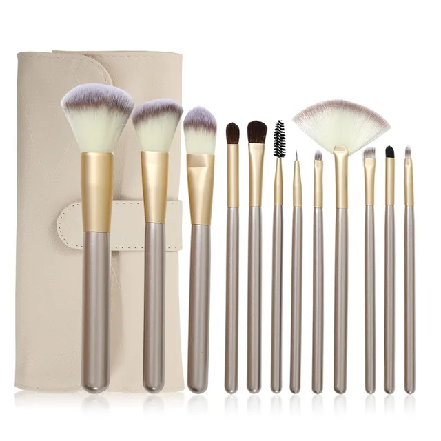 Exquisite Makeup Brush Set White 1 - Shop at LoveMi