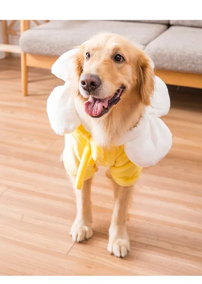 Big Dog Clothes Flannel Turned Into Pets Yellow - Shop at LoveMi