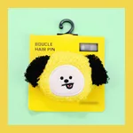 Plush cute hairpin - Yellow