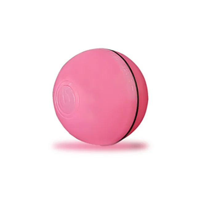 Electric Smart LED Laser USB Rolling Flashing Cat Ball Toy Pink - Shop at LoveMi