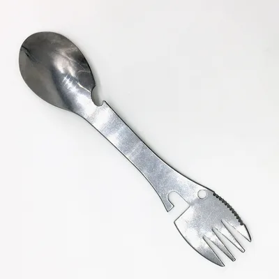 Tableware Multitool Bottle Stainless Steel Cutlery Flatware Utensil Fork Can Opener Spork Picnic Multi Tool Silver - Shop at LoveMi