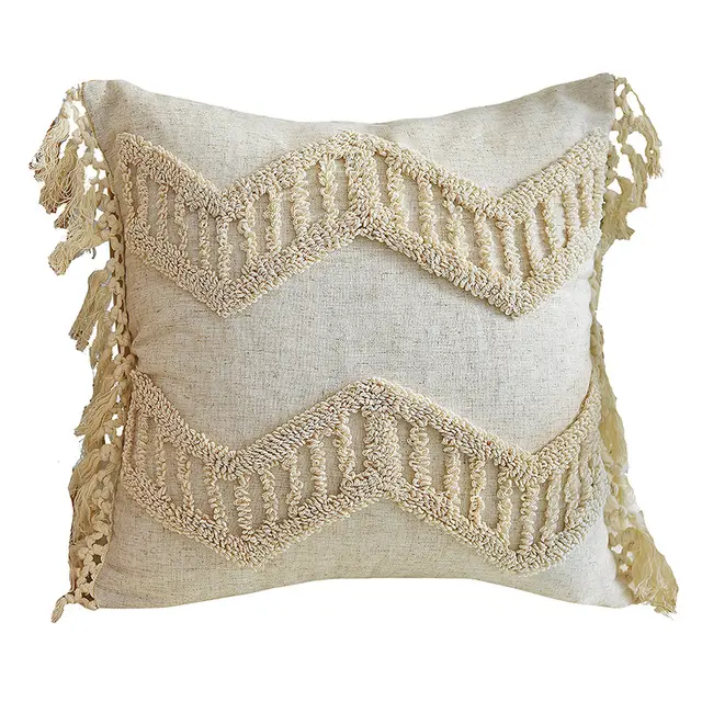 Moroccan Style handmade tassel pillow cushion Pe20171E 1 - Shop at LoveMi