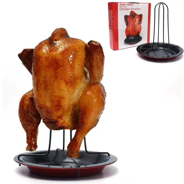 Outdoor camping thickened barbecue chicken grill Black - Shop at LoveMi