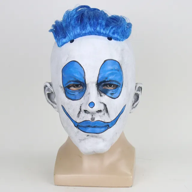Punk clown mask Blue Hair - Shop at LoveMi