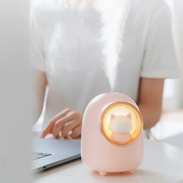 Cartoon Space Capsule Portable Wireless Humidifier Pink - Shop at LoveMi