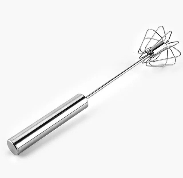 Stainless Steel Hand Pressure Rotary Semi automatic Whisk Default - Shop at LoveMi
