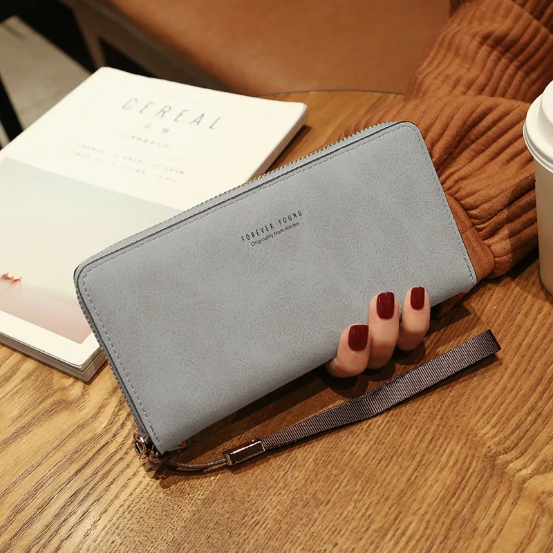 Maude Vegan Womens Faux Leather Clutch Gray - Shop at LoveMi