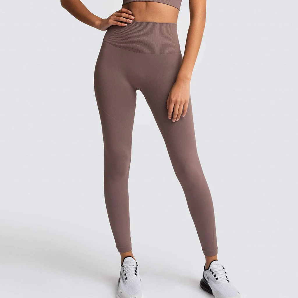 Breathable fitness pants - Coffee
