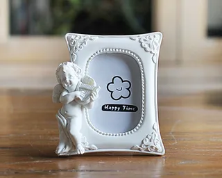 Cupid little angel photo frame - Semi Ellipsoidal