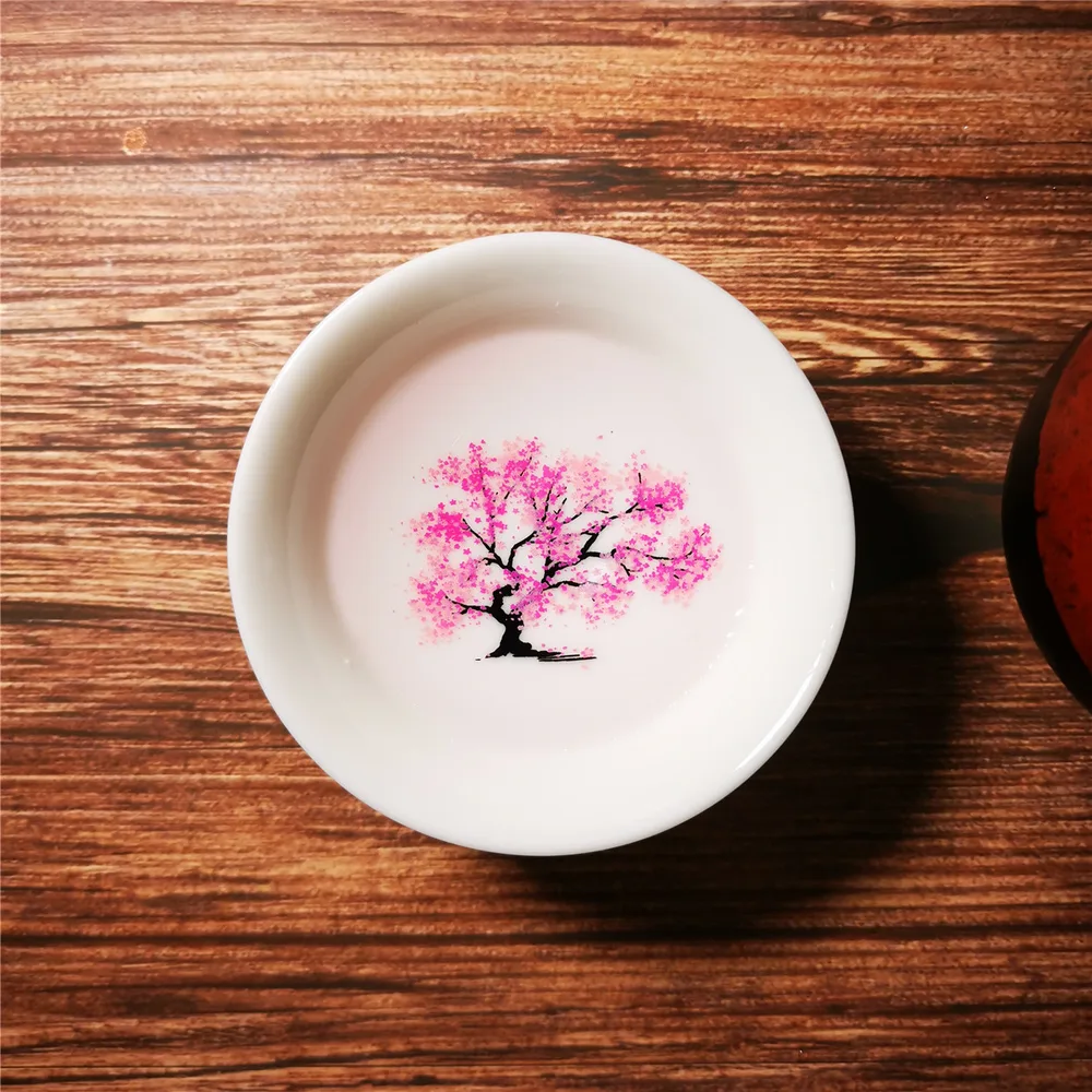 Magic Sakura Cup Japanese Cold Temperature Color Changing Tea Cup Flower Display Teacup Style B - Shop at LoveMi