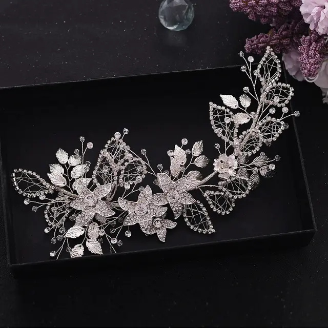 Handmade environmentally friendly alloy hair accessories White - Shop at LoveMi